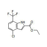 Ethyl 4-Chloro-7-(trifluoromethyl)indole-2-carboxylate