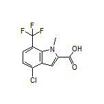 4-Chloro-1-methyl-7-(trifluoromethyl)indole-2-carboxylic Acid