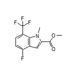 Methyl 4-Fluoro-1-methyl-7-(trifluoromethyl)indole-2-carboxylate