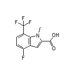 4-Fluoro-1-methyl-7-(trifluoromethyl)indole-2-carboxylic Acid