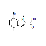 7-Bromo-4-fluoro-1-methylindole-2-carboxylic Acid