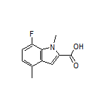 7-Fluoro-1,4-dimethylindole-2-carboxylic Acid