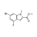 Methyl 6-Bromo-4-fluoro-1-methylindole-2-carboxylate