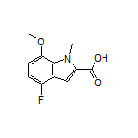 4-Fluoro-7-methoxy-1-methylindole-2-carboxylic Acid