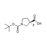 (S)-1-Boc-3-fluoropyrrolidine-3-carboxylic Acid