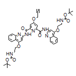 N2,N6-Bis[4-[2-(Boc-amino)ethoxy]-2-quinolyl]-4-(2-propyn-1-yloxy)pyridine-2,6-dicarboxamide