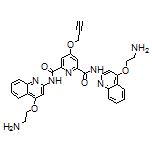 N2,N6-Bis[4-(2-aminoethoxy)-2-quinolyl]-4-(2-propyn-1-yloxy)pyridine-2,6-dicarboxamide