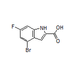 4-Bromo-6-fluoroindole-2-carboxylic Acid