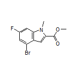 Methyl 4-Bromo-6-fluoro-1-methylindole-2-carboxylate