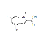 4-Bromo-6-fluoro-1-methylindole-2-carboxylic Acid