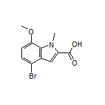 4-Bromo-7-methoxy-1-methylindole-2-carboxylic Acid