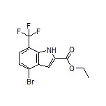 Ethyl 4-Bromo-7-(trifluoromethyl)indole-2-carboxylate