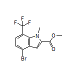 Methyl 4-Bromo-1-methyl-7-(trifluoromethyl)indole-2-carboxylate