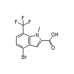 4-Bromo-1-methyl-7-(trifluoromethyl)indole-2-carboxylic Acid