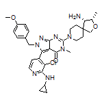 6-[(3S,4S)-4-Amino-3-methyl-2-oxa-8-azaspiro[4.5]decan-8-yl]-3-[3-chloro-2-(cyclopropylamino)-4-pyridyl]-2-(4-methoxybenzyl)-5-methyl-2H-pyrazolo[3,4-d]pyrimidin-4(5H)-one