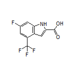 6-Fluoro-4-(trifluoromethyl)indole-2-carboxylic Acid