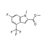 Methyl 6-Fluoro-1-methyl-4-(trifluoromethyl)indole-2-carboxylate