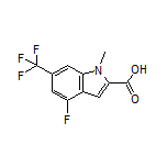 4-Fluoro-1-methyl-6-(trifluoromethyl)indole-2-carboxylic Acid