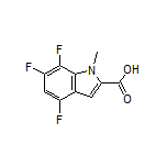 4,6,7-Trifluoro-1-methylindole-2-carboxylic Acid