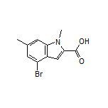 4-Bromo-1,6-dimethylindole-2-carboxylic Acid