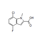 7-Chloro-4-fluoro-1-methylindole-2-carboxylic Acid