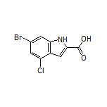 6-Bromo-4-chloroindole-2-carboxylic Acid