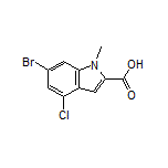 6-Bromo-4-chloro-1-methylindole-2-carboxylic Acid