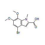 4-Bromo-6,7-dimethoxy-1-methylindole-2-carboxylic Acid