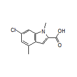 6-Chloro-1,4-dimethylindole-2-carboxylic Acid