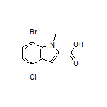 7-Bromo-4-chloro-1-methylindole-2-carboxylic Acid