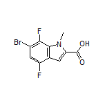 6-Bromo-4,7-difluoro-1-methylindole-2-carboxylic Acid