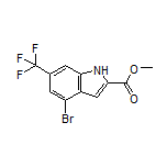 Methyl 4-Bromo-6-(trifluoromethyl)indole-2-carboxylate