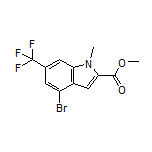 Methyl 4-Bromo-1-methyl-6-(trifluoromethyl)indole-2-carboxylate