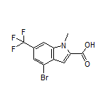 4-Bromo-1-methyl-6-(trifluoromethyl)indole-2-carboxylic Acid