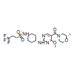 3,3,3-Trifluoro-N-[trans-4-[[4-methoxy-5-[(S)-2-methylmorpholine-4-carbonyl]pyrimidin-2-yl]amino]cyclohexyl]propane-1-sulfonamide