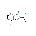 4-Fluoro-1,7-dimethylindole-2-carboxylic Acid