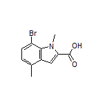 7-Bromo-1,4-dimethylindole-2-carboxylic Acid