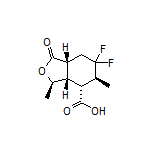 (3R,3aR,4R,5S,7aR)-6,6-Difluoro-3,5-dimethyl-1-oxooctahydroisobenzofuran-4-carboxylic Acid