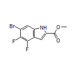 Methyl 6-Bromo-4,5-difluoroindole-2-carboxylate