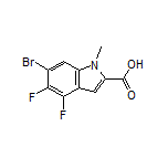 6-Bromo-4,5-difluoro-1-methylindole-2-carboxylic Acid