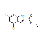 Ethyl 4-Bromo-6-iodoindole-2-carboxylate