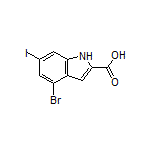 4-Bromo-6-iodoindole-2-carboxylic Acid