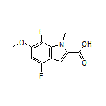 4,7-Difluoro-6-methoxy-1-methylindole-2-carboxylic Acid