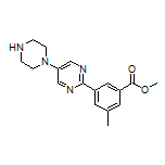 Methyl 3-Methyl-5-[5-(1-piperazinyl)-2-pyrimidinyl]benzoate