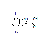 4-Bromo-6,7-difluoroindole-2-carboxylic Acid