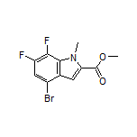 Methyl 4-Bromo-6,7-difluoro-1-methylindole-2-carboxylate