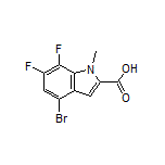 4-Bromo-6,7-difluoro-1-methylindole-2-carboxylic Acid