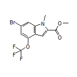 Methyl 6-Bromo-1-methyl-4-(trifluoromethoxy)indole-2-carboxylate