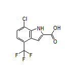 7-Chloro-4-(trifluoromethyl)indole-2-carboxylic Acid