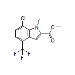 Methyl 7-Chloro-1-methyl-4-(trifluoromethyl)indole-2-carboxylate